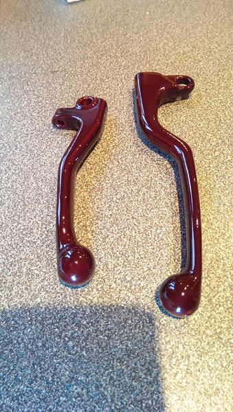 Red candy over chrome silver powder - electrostaticMAGIC
