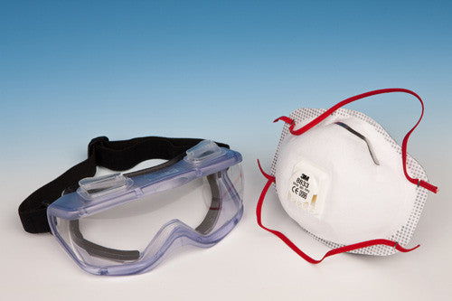 Respirator Mask & Safety Goggles — electrostaticMAGIC